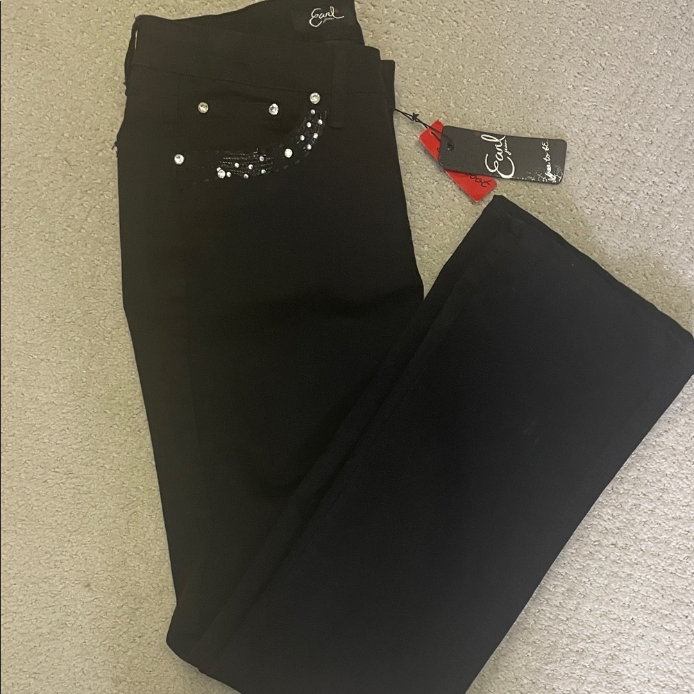 Dazzling Western Earl Jeans with embroidered and Rhinestone pockets